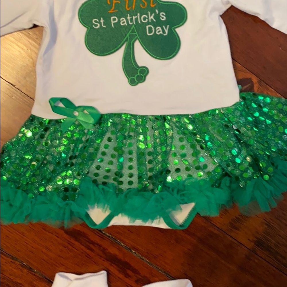 My First St Patrick’s onesie tutu and leg warmers - Picture 5 of 5